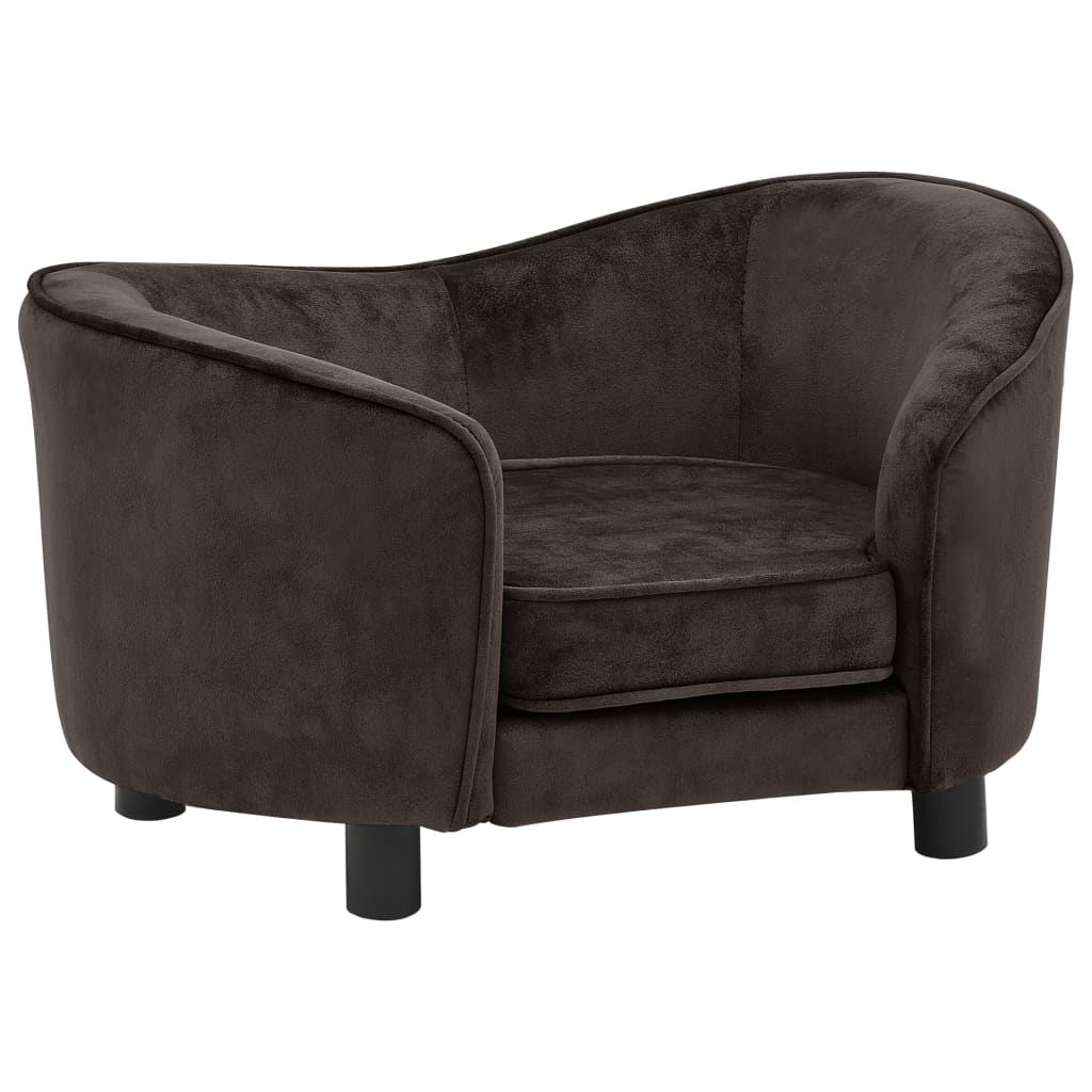 Canapea pentru caini, maro, 69 x 49 x 40 cm, plus