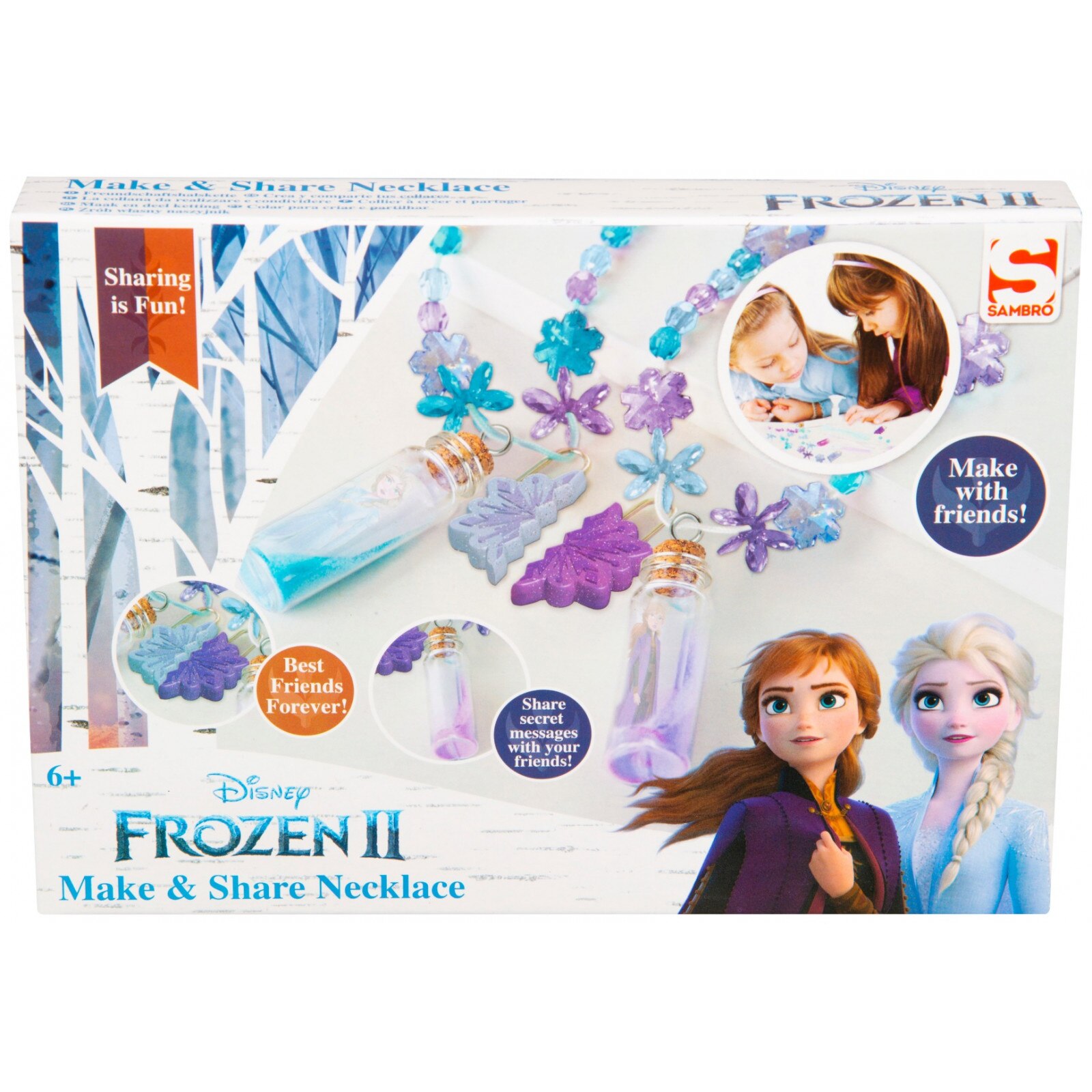 Set DYI Coliere cu mesaj, Frozen Multicolor