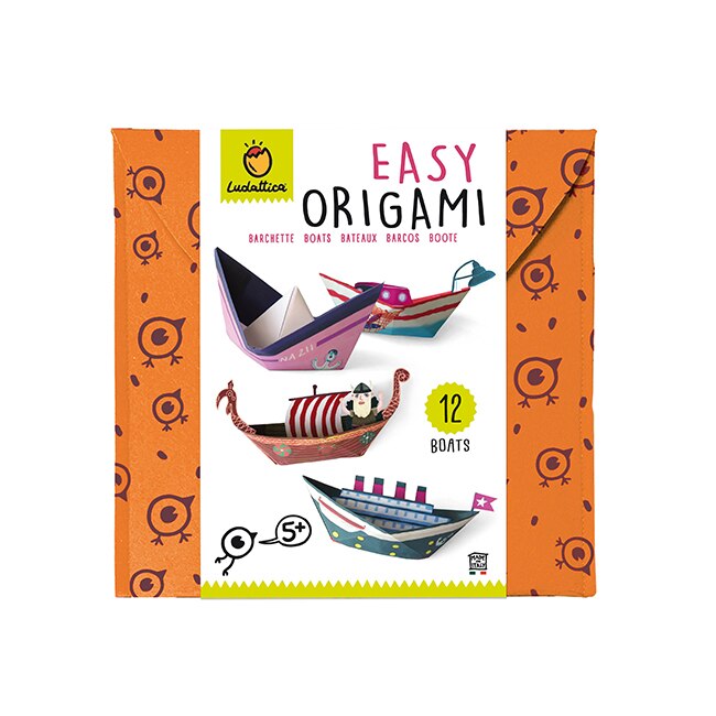 Kit Creativ Origami, Ludattica, 12 Barci