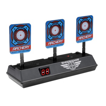 Tinta pentru pistol Nerf cu efecte sonore, resetare automata tinta, display scor, pentru pistolele Nerf Blaster N-Strike Elite / Mega / Rival Series Tinta pentru pistol Nerf cu efecte sonore, resetare automata tinta, display scor, pentru pistolele Nerf Blaster N-Strike Elite / Mega / Rival Series