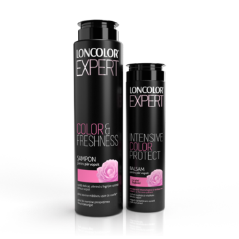 Pachet promo: Sampon Loncolor Expert Color & Freshness Tsubacki pentru par vopsit, 500 ml + Balsam Loncolor Expert Intensive Color Proctect pentru par vopsit, 250 ml Pachet promo: Sampon Loncolor Expert Color & Freshness Tsubacki pentru par vopsit, 500 ml + Balsam Loncolor Expert Intensive Color Proctect pentru par vopsit, 250 ml
