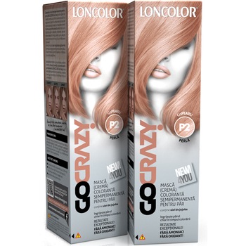 Pachet promo: Crema de par coloranta semi-permanenta fara amoniac Loncolor GoCrazy P2 GoPearl, 100 ml x 2 bucati Pachet promo: Crema de par coloranta semi-permanenta fara amoniac Loncolor GoCrazy P2 GoPearl, 100 ml x 2 bucati