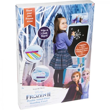 Tabla magnetica cu stativ si depozitare , Frozen Multicolor Tabla magnetica cu stativ si depozitare , Frozen Multicolor