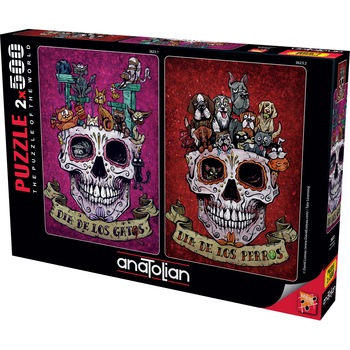Puzzle Halloween, Anatolian, 2 x 500 piese Puzzle Halloween, Anatolian, 2 x 500 piese