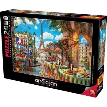 Puzzle Day in Paris, Anatolian, 2000 piese Puzzle Day in Paris, Anatolian, 2000 piese