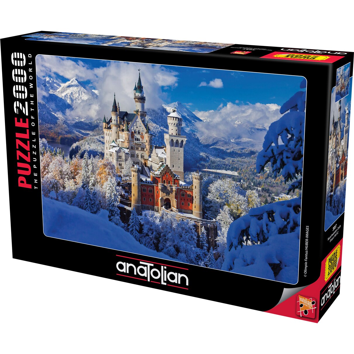 Puzzle Castelul Neuschwanstein, Anatolian, 2000 de piese