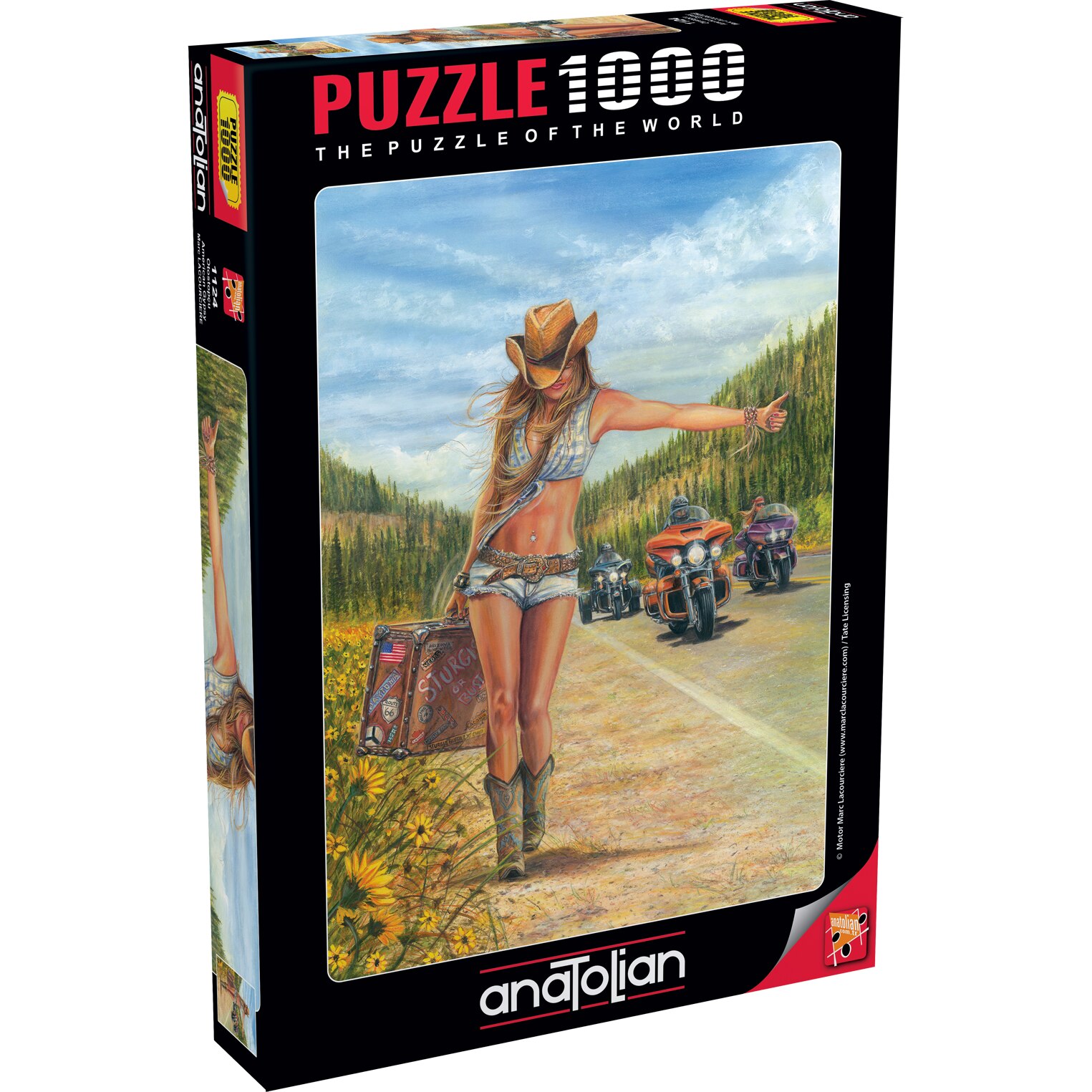 Puzzle Woman in America, Anatolian, 1000 bucati