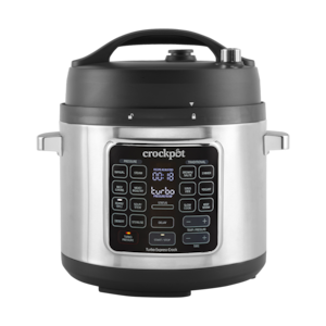 Multicooker cu gatire sub presiune Crock-Pot Turbo Express CS062X, 5.6 l, control digital, gatire Sous Vide, 15 programe, 7 moduri de gatire, argintiu