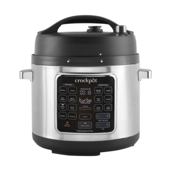 Multicooker cu gatire sub presiune Crock-Pot Turbo Express CS062X, 5.6 l, Control digital, gatire Sous Vide, 15 programe, 7 moduri de gatire,Argintiu Multicooker cu gatire sub presiune Crock-Pot Turbo Express CS062X, 5.6 l, Control digital, gatire Sous Vide, 15 programe, 7 moduri de gatire,Argintiu