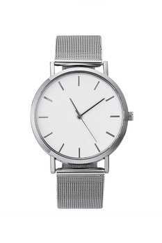 Ceas de dama Cristalini, curea metalica argintie din otel inoxidabil, masura reglabila Ceas de dama Cristalini, curea metalica argintie din otel inoxidabil, masura reglabila