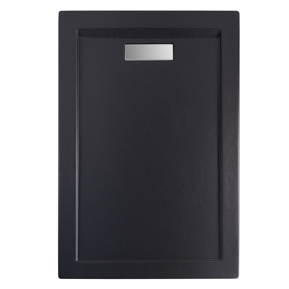 Cadita dus acril sanitar cu sifon inclus, STONE 1000X800 NEGRU