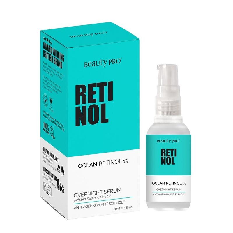 Ser cu retinol, efect antirid din alge marine, BeautyPro RETINOL Overnight Serum 30 ml