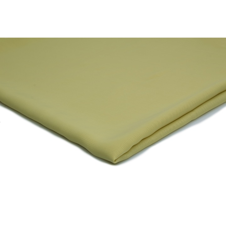 Тъкан материал тип гладък шифон светъл лимон 50см х 150см