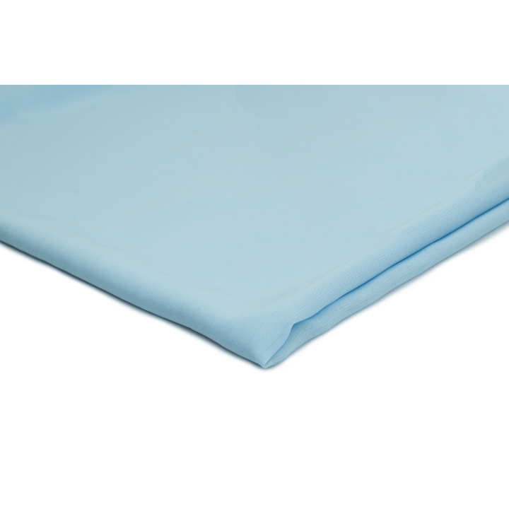 Material tesut, tip Sifon neted, Albastru deschis, 50 cm x 150 cm