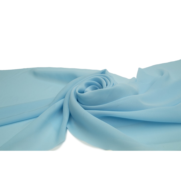 Material tesut, tip Sifon neted, Albastru deschis, 50 cm x 150 cm