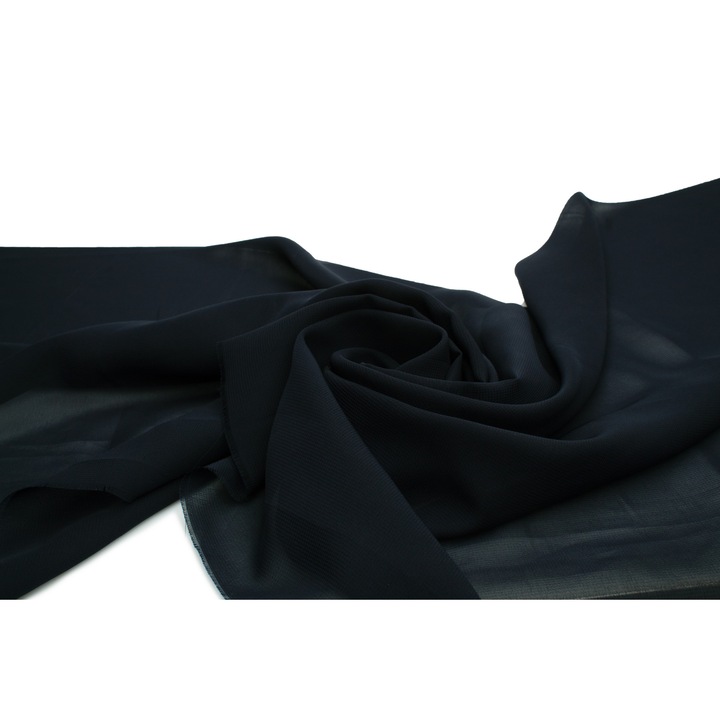 Material tesut, tip Sifon neted, Albastru marin, 50 cm x 150 cm