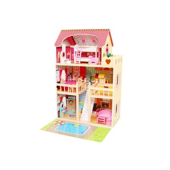 Casuta de Joaca Pentru Copii, Bigshot BSA333EMC, Piscina, 3 Niveluri, 5 Incaperi, Terasa, 16 piese de mobilier, 90 x 60 x 33 cm, Multicolora Casuta de Joaca Pentru Copii, Bigshot BSA333EMC, Piscina, 3 Niveluri, 5 Incaperi, Terasa, 16 piese de mobilier, 90 x 60 x 33 cm, Multicolora