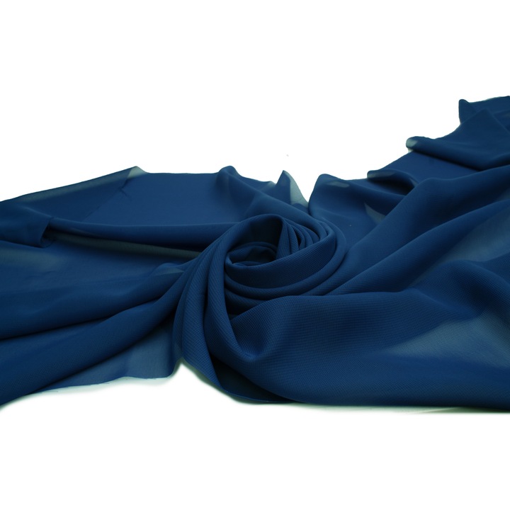 Material tesut, tip Sifon neted, Albastru roial, 50 cm x 150 cm