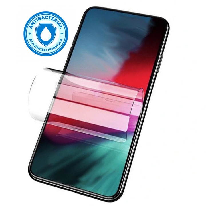 Безбактериален протектор за екран за Samsung Galaxy A9 2018, регенерируем силиконов хидрогел, гъвкав хидрокристал, антибактериален, лесен монтаж, пълна защита