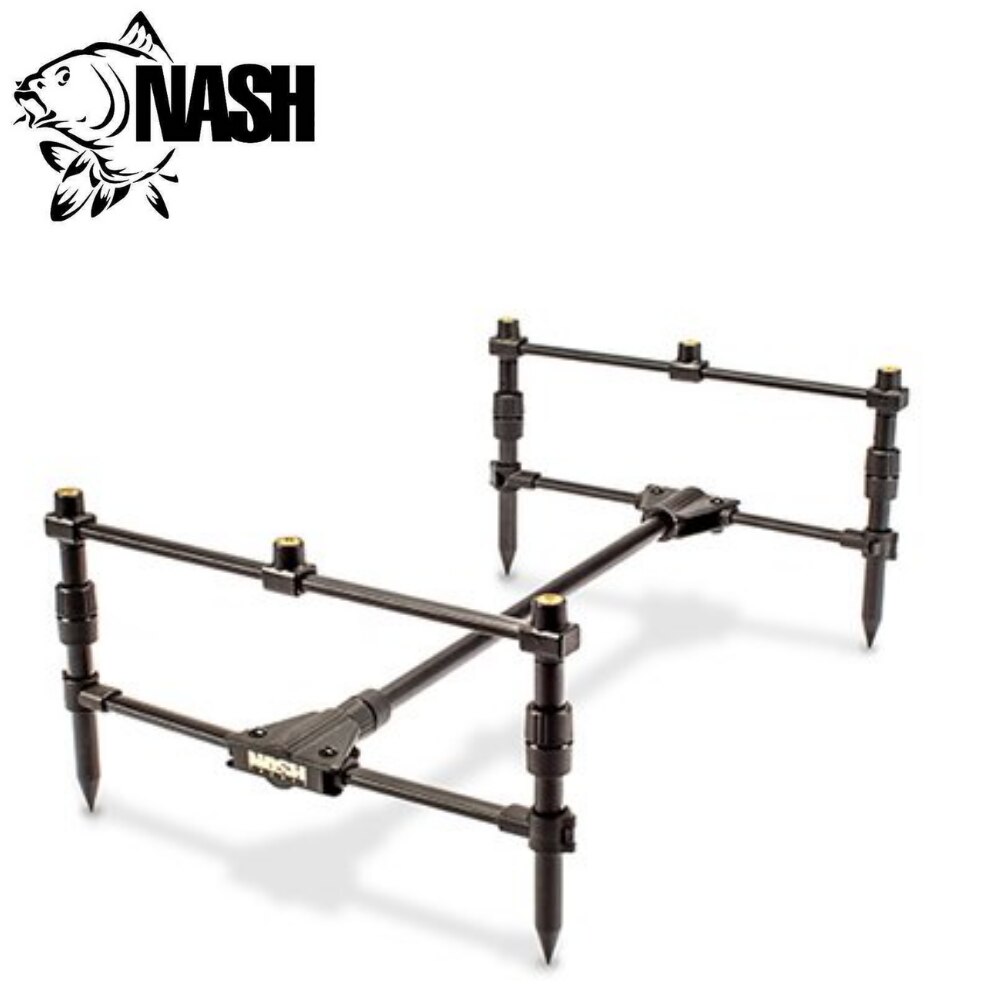 Accesoriu pescuit, suport pentru tije, negru, NASH Tackle 3 Rod Pod
