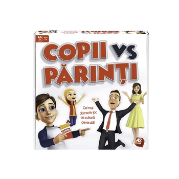 Joc de societate Copii vs Parinti, distractiv, cultura generala, As Games Joc de societate Copii vs Parinti, distractiv, cultura generala, As Games