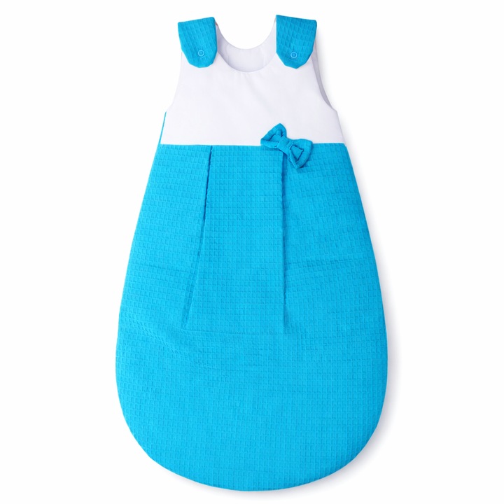 Sac de dormit, iarna, albastru kapiton, 100 cm