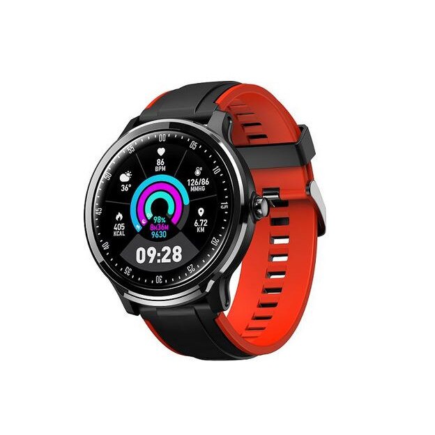Smartwatch Manta SWT05BP Red, 240x240 px, 1,3 inch, 47,6 g, Negru-Rosu