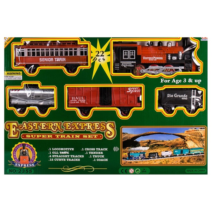 Tren de jucarie, EmonaMall, Multicolor