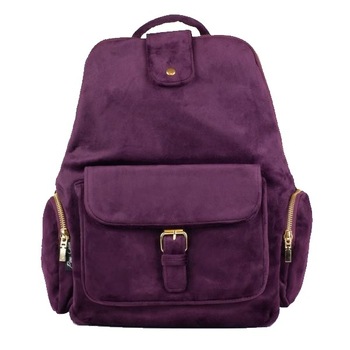 Rucsac elegant mare din catifea bordo Rucsac elegant mare din catifea bordo