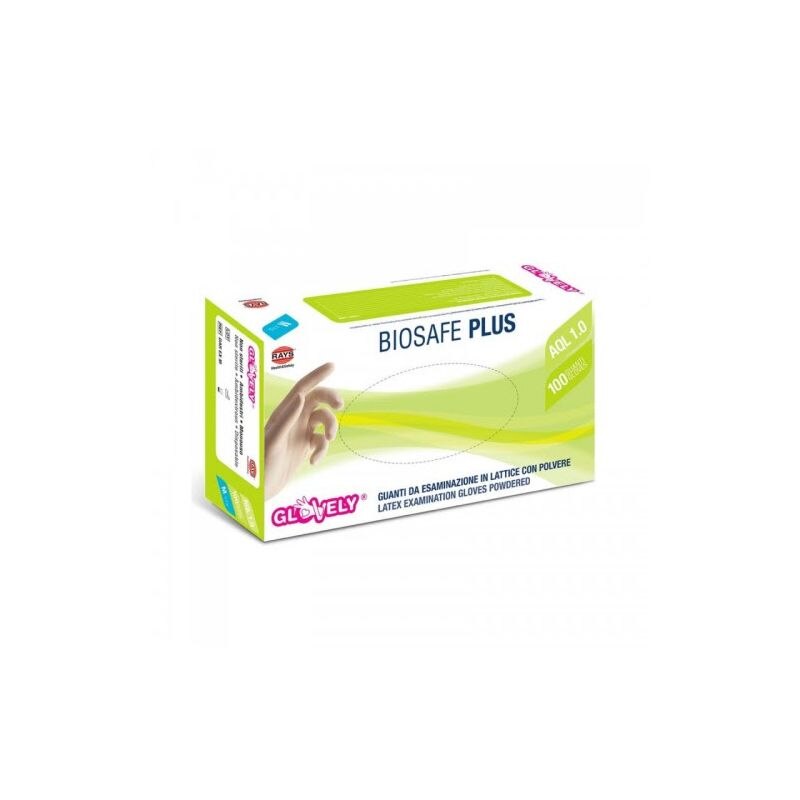 Manusi examinare latex pudrate marimea L, 100 buc, Rays