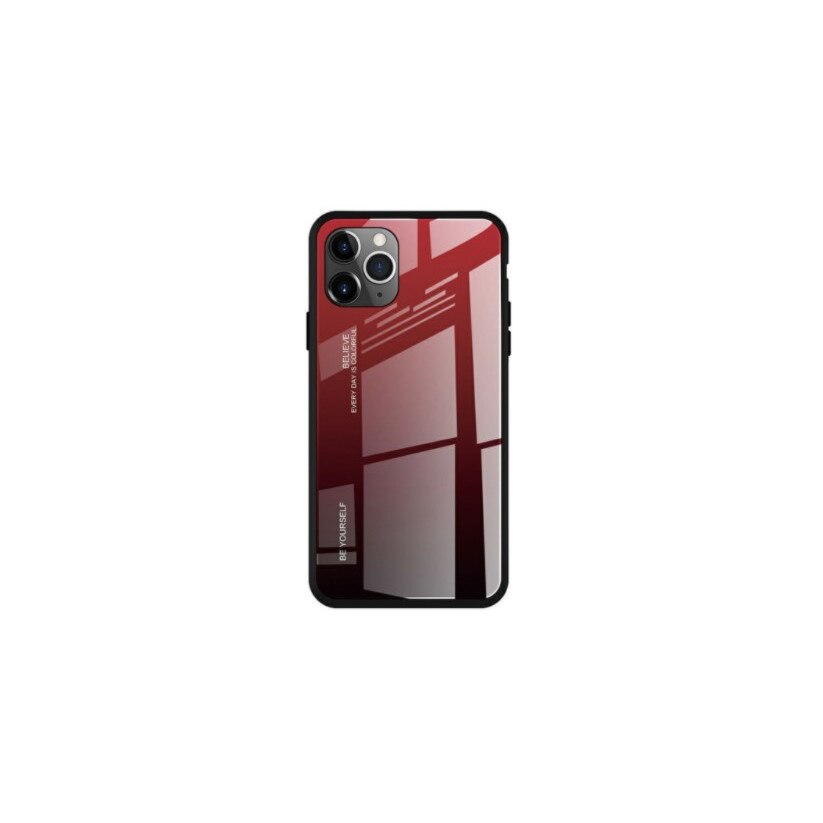 Husa pentru Samsung Galaxy S20, bumper, Gradient, Black-Red