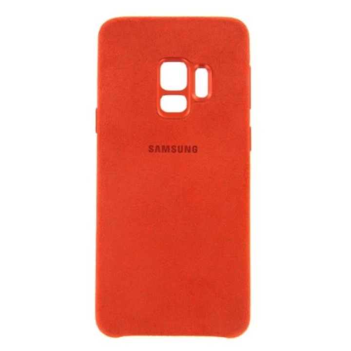 Husa SAMSUNG protectie spate din catifea, pentru Samsung Galaxy S9, bumper ultraslim, Rosu, MPS-BBL3316