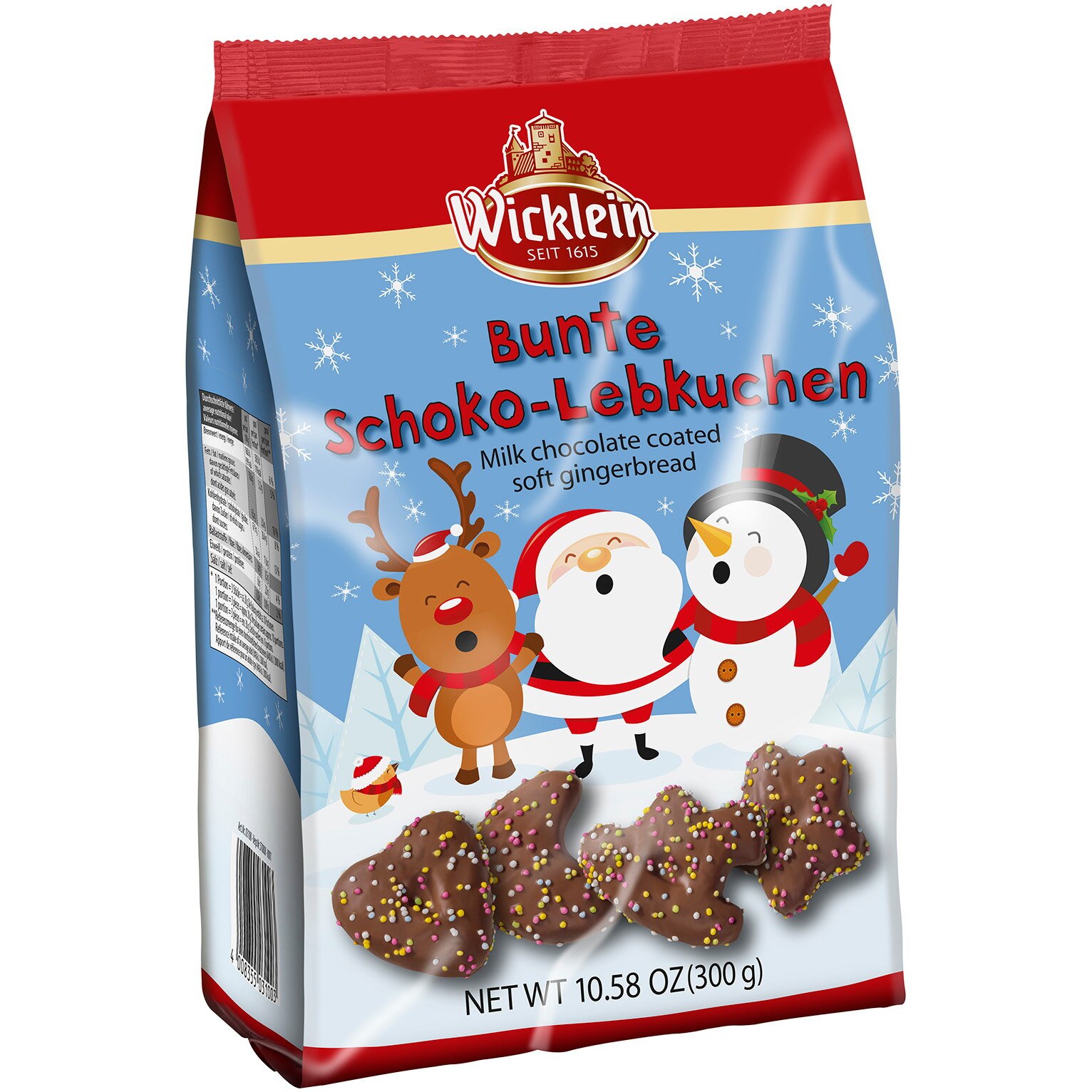Turta dulce asortata cu nuci Wicklein Meistersinger, 300 g