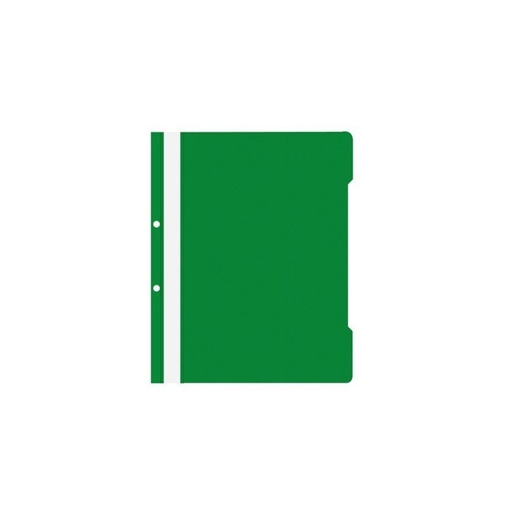 Set Dosar de plastic cu sina A4 verde, 12 buc