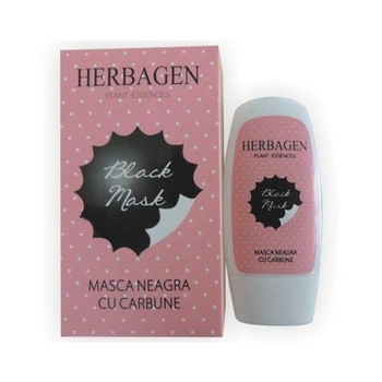 Masca neagra cu carbune,Black Mask, 50 g, Herbagen Masca neagra cu carbune,Black Mask, 50 g, Herbagen