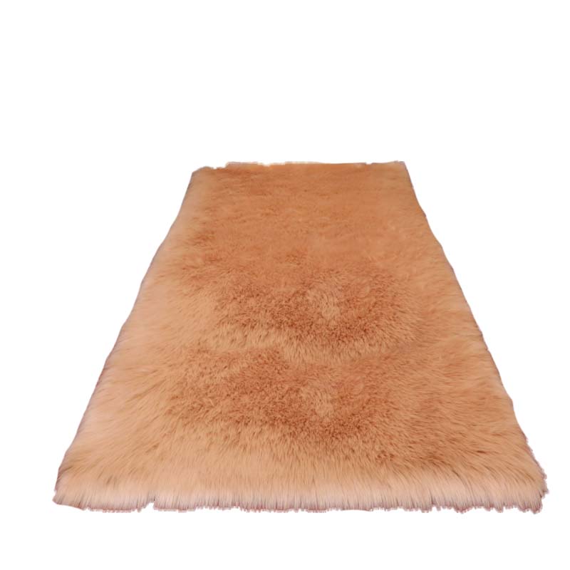 Covor de plus premium cu gramada lunga - bej, 80x150 cm