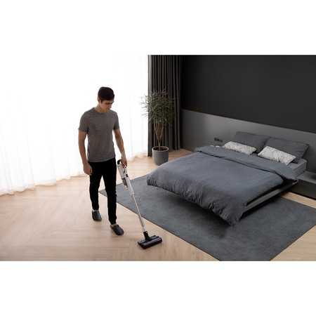 Aspirator&Mop vertical fara fir Roidmi X30, 435W, autonomie 70 min (mod eco)/10 min (mod maxim), 26500 PA, recipient praf 550ml, ecran LED, sistem ZiWei, perie in forma de V, Smart APP, incarcare magnetica wireless, senzor automat de lumina, gri