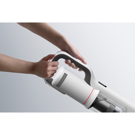 Aspirator&Mop vertical fara fir Roidmi X30, 435W, autonomie 70 min (mod eco)/10 min (mod maxim), 26500 PA, recipient praf 550ml, ecran LED, sistem ZiWei, perie in forma de V, Smart APP, incarcare magnetica wireless, senzor automat de lumina, gri