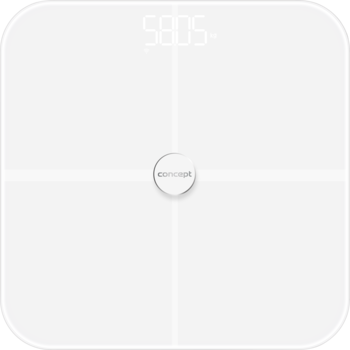 Cantar corporal de diagnostic cu aplicatie Ios & Android Concept VO4010, 180 kg, display Led ,masoara 13 parametrii, valoare minima de masurare 0.2 kg, BMI, BMR, alb, tehnologie ITO Cantar corporal de diagnostic cu aplicatie Ios & Android Concept VO4010, 180 kg, display Led ,masoara 13 parametrii, valoare minima de masurare 0.2 kg, BMI, BMR, alb, tehnologie ITO