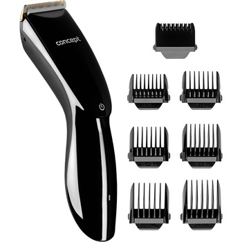 Aparat de tuns parul si barba Concept ZA7030, 0.8-2.8mm fara extensii,4-30mm cu extensii, durata de functionare 40 min, lame titanium/ceramica, autoascutire lame , baterie li-Ion , negru Aparat de tuns parul si barba Concept ZA7030, 0.8-2.8mm fara extensii,4-30mm cu extensii, durata de functionare 40 min, lame titanium/ceramica, autoascutire lame , baterie li-Ion , negru