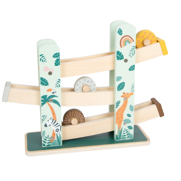 Circuit din lemn, pentru copii, Legler, model safari, +1 an, multicolor