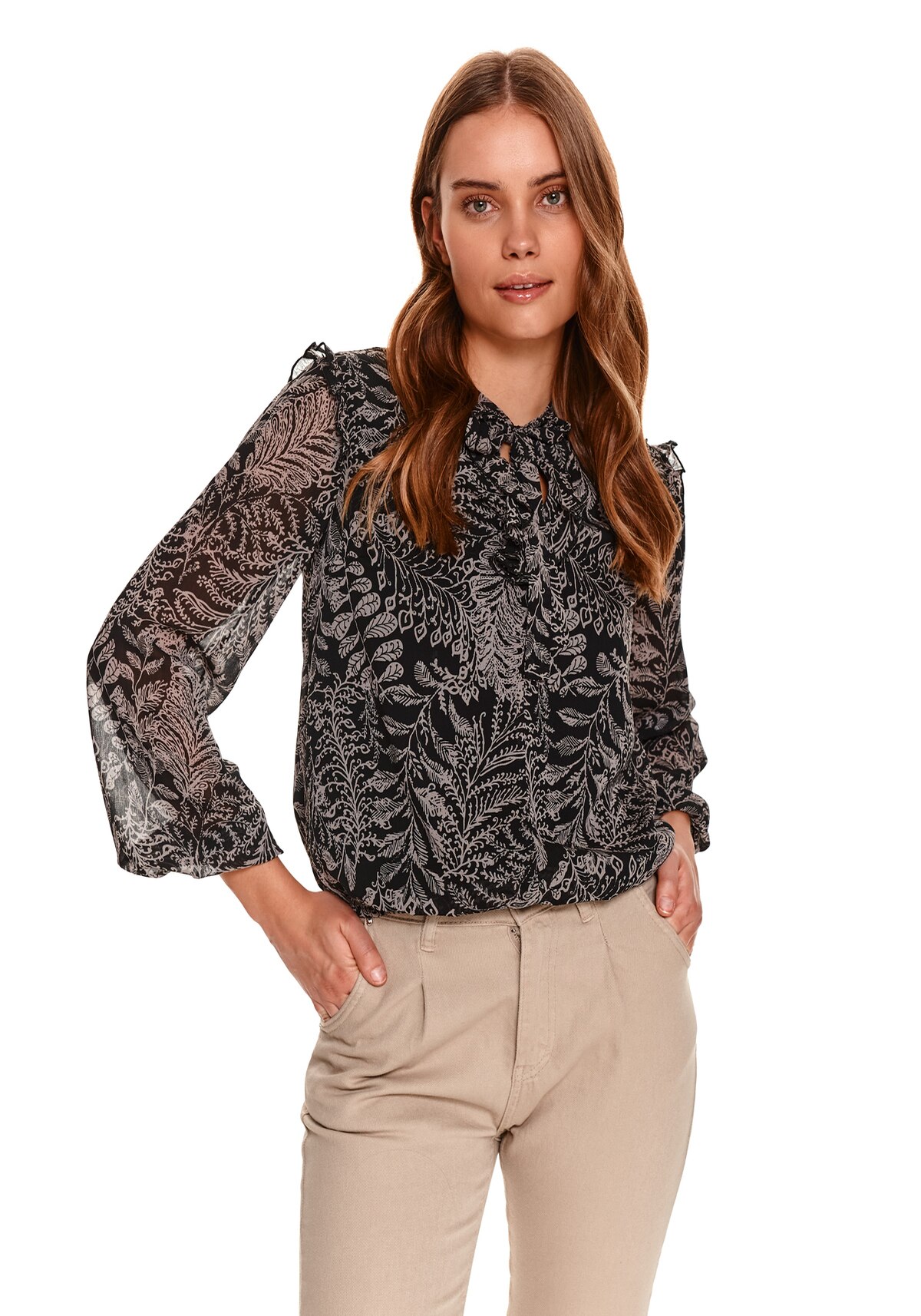 Bluza dama, TOP SECRET, SBD1338, Negru