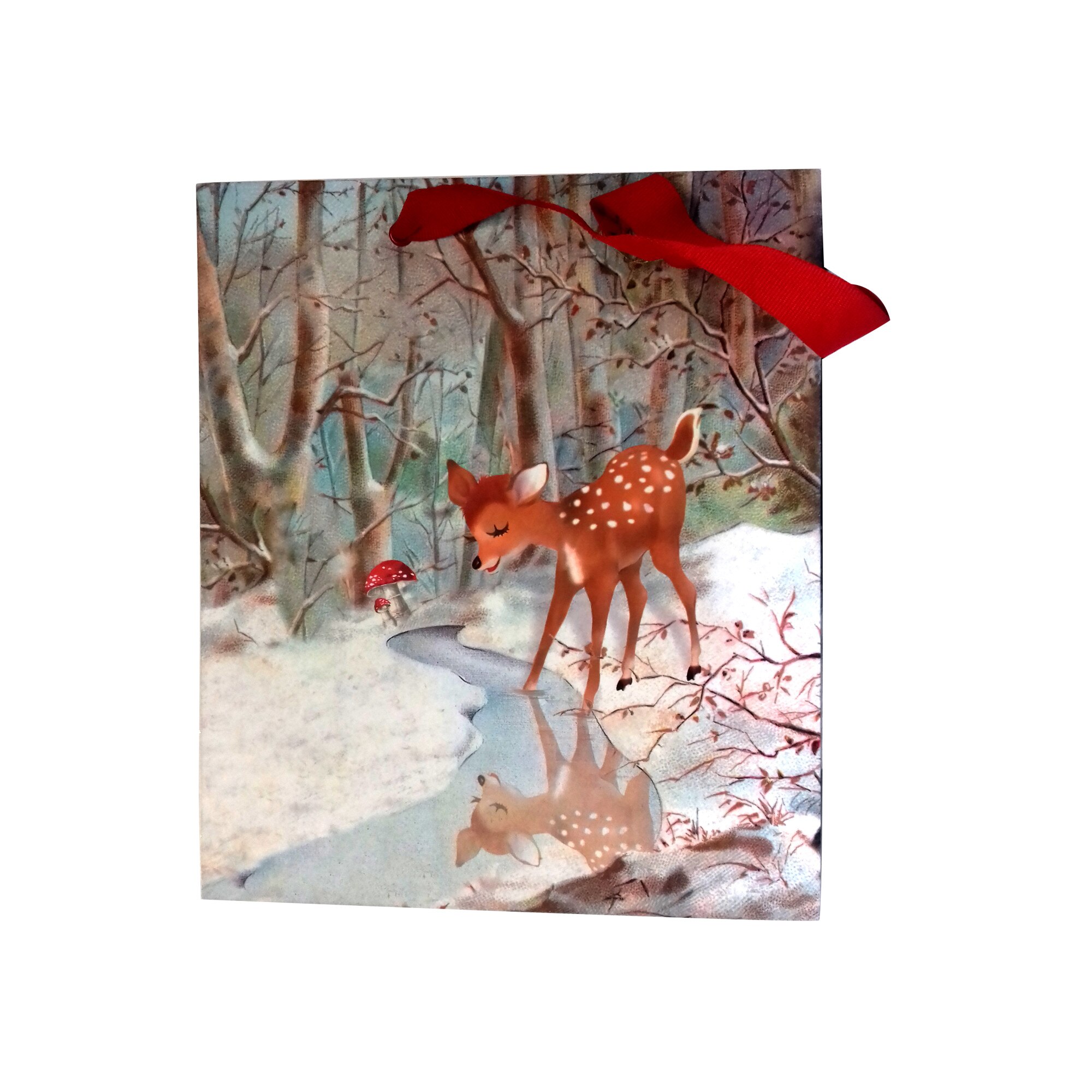 Punga pentru cadou - Snow Deer, Cu model