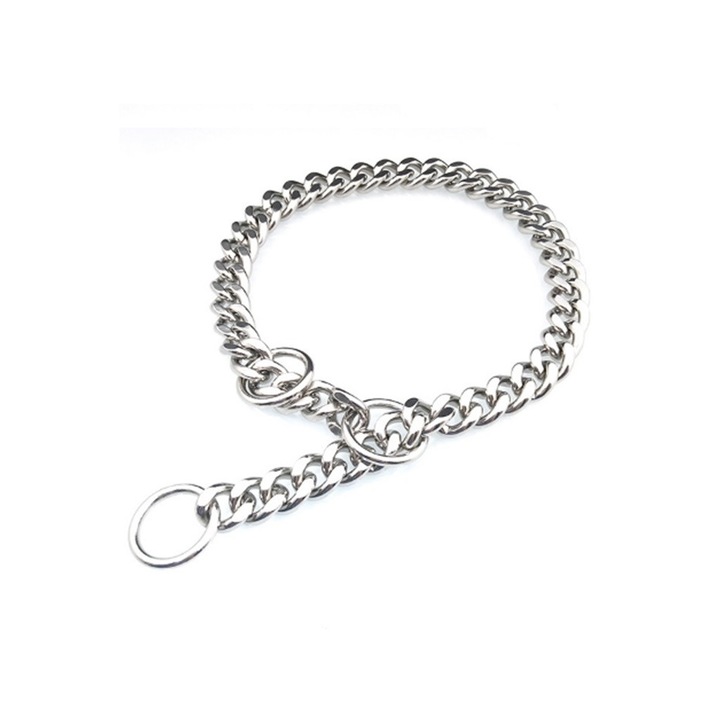 Zgarda strangulanta Otel Inoxidabil, 3 inele - 2.5 mm x 55 cm