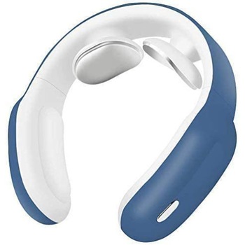 Aparat masaj cervical cu impulsuri electromagnetice, cu incalzire, portabil, 3 moduri de masaj pentru gat, 15 nivele de intensitate, USB, telecomanda, Ideas4Comfort, albastru Aparat masaj cervical cu impulsuri electromagnetice, cu incalzire, portabil, 3 moduri de masaj pentru gat, 15 nivele de intensitate, USB, telecomanda, Ideas4Comfort, albastru