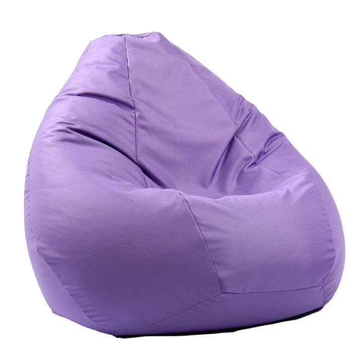 Пуф Pufrelax, круша, 320л., Nirvana Grande, Panama Violet, Водоустойчив, Перящ се калъф, Пълнеж от Полистиролни перли
