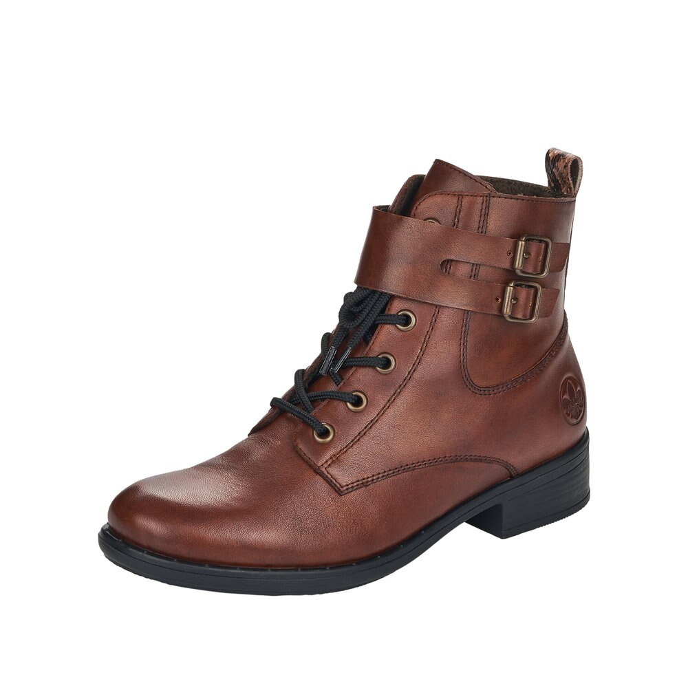 Ghete dama casual, piele naturala 77824-25 14397, Maro