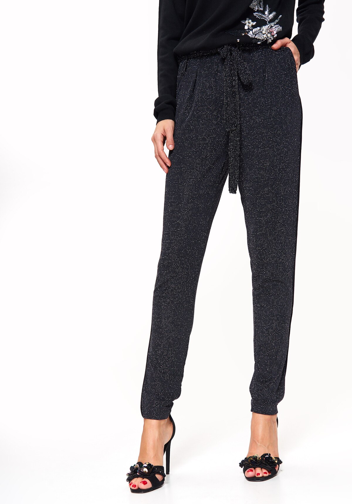 Pantaloni femei, TOP SECRET, SSP3119, Negru, 34