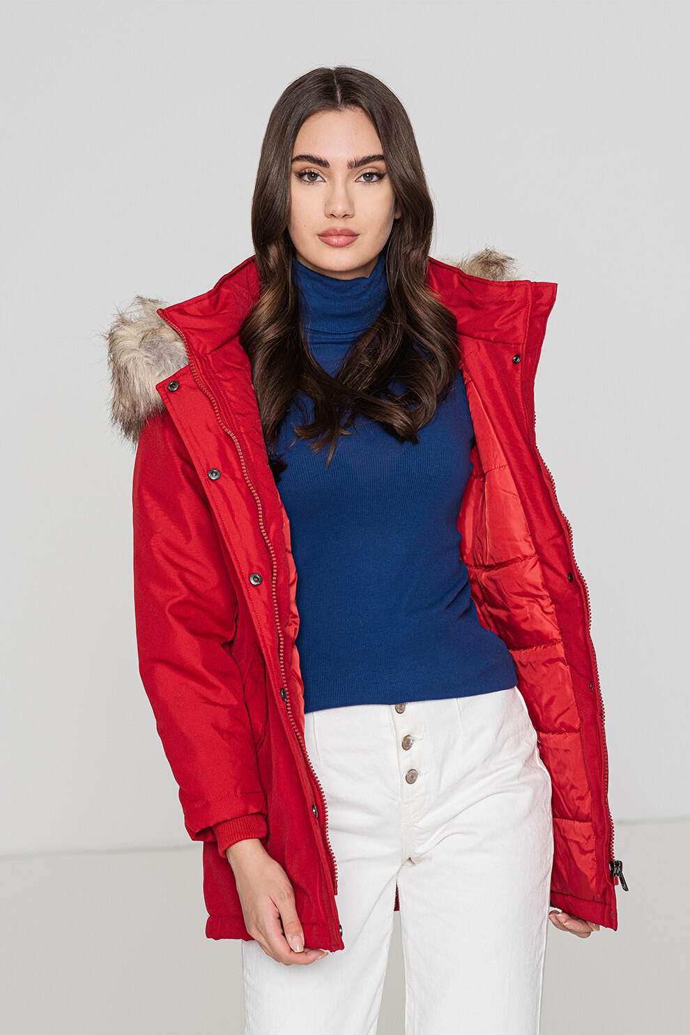 Only, Geaca cu vatelina Katy, Rosu inchis