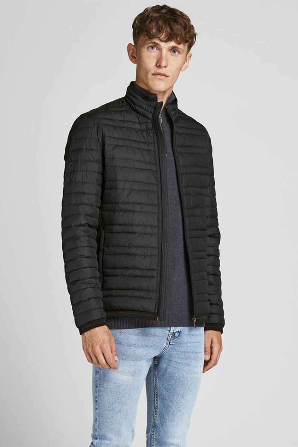 Jack&Jones, Geaca matlasata usoara, Negru